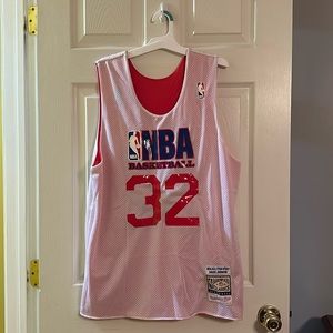 MAGIC JOHNSON Mitchell & Ness Authentic Reversible 1991 All-Star Practice Jersey